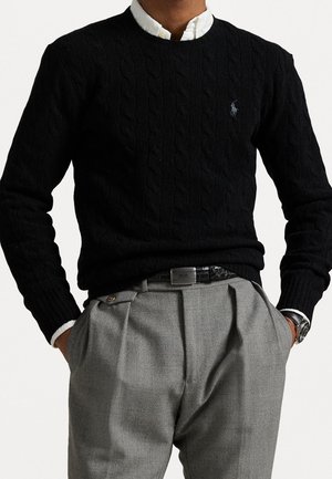 Strickpullover - black