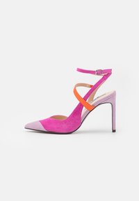 LEATHER - Classic heels - orange/lilac/pink