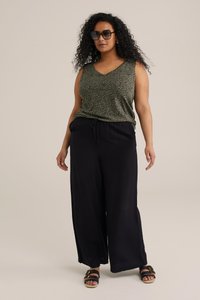 WE Fashion CURVE - Top - olive green