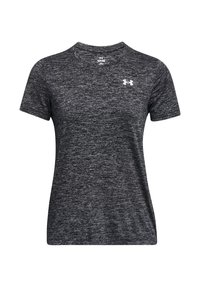 TECH TWIST - Spordi T-särk - black/white