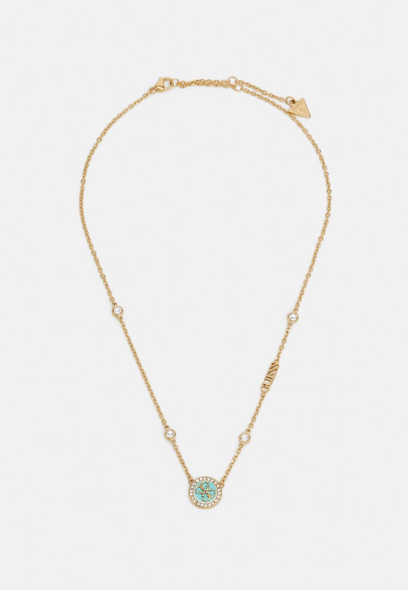 Guess - DREAMING - Collana - yellow gold-coloured/aquamarine, Ingrandire