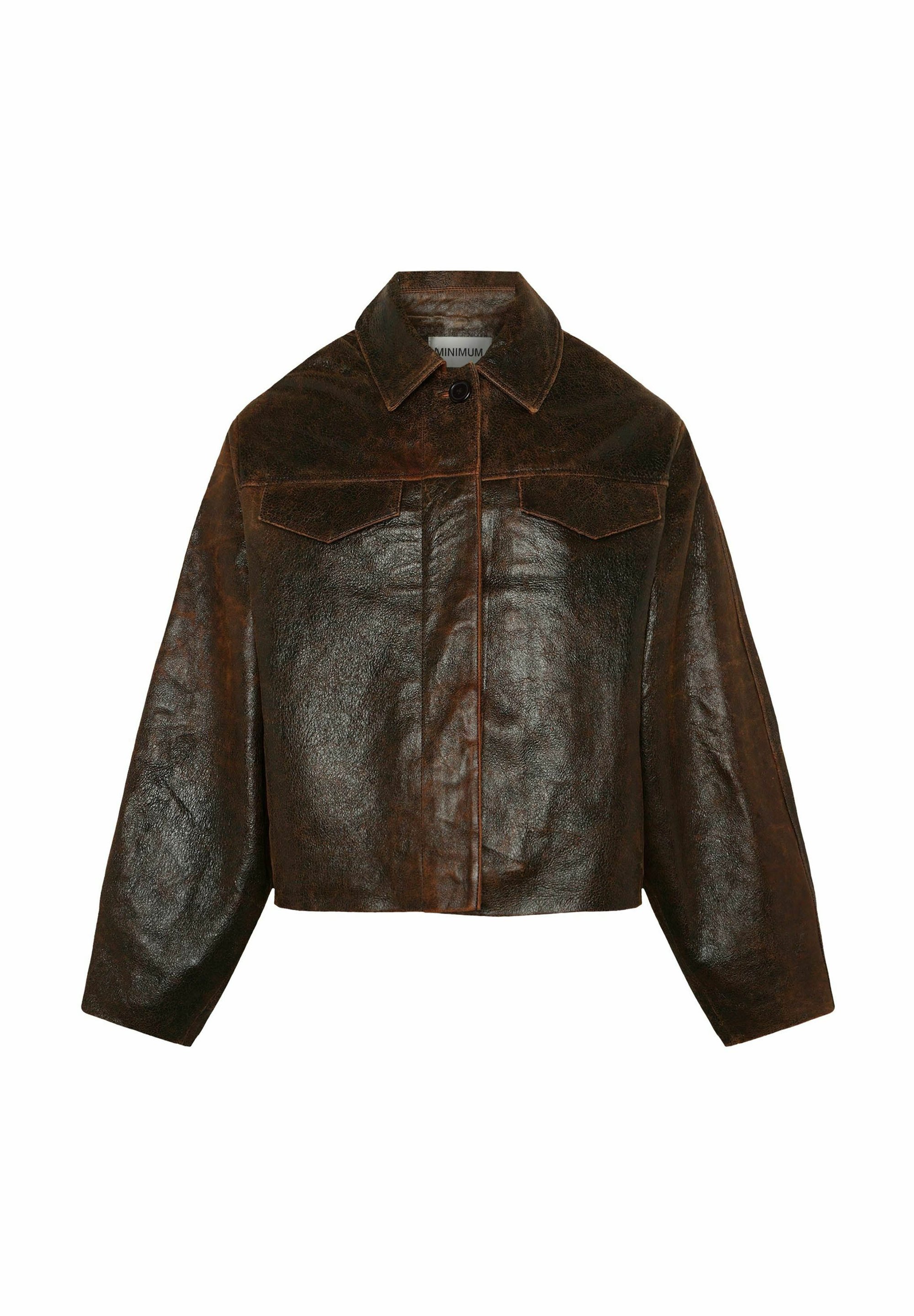 Veste En Cuir Marron Wilson's Leather - Taille L - Style Bomber Doublée - Occasion Très Bon état
