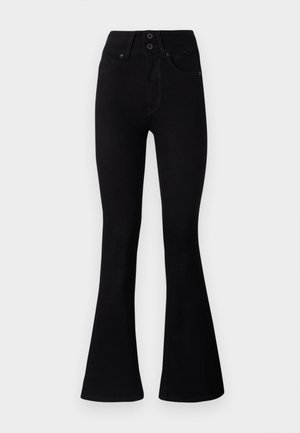 Pepe Jeans FLARE CONTOUR - Zvonové džínsy - black denim
