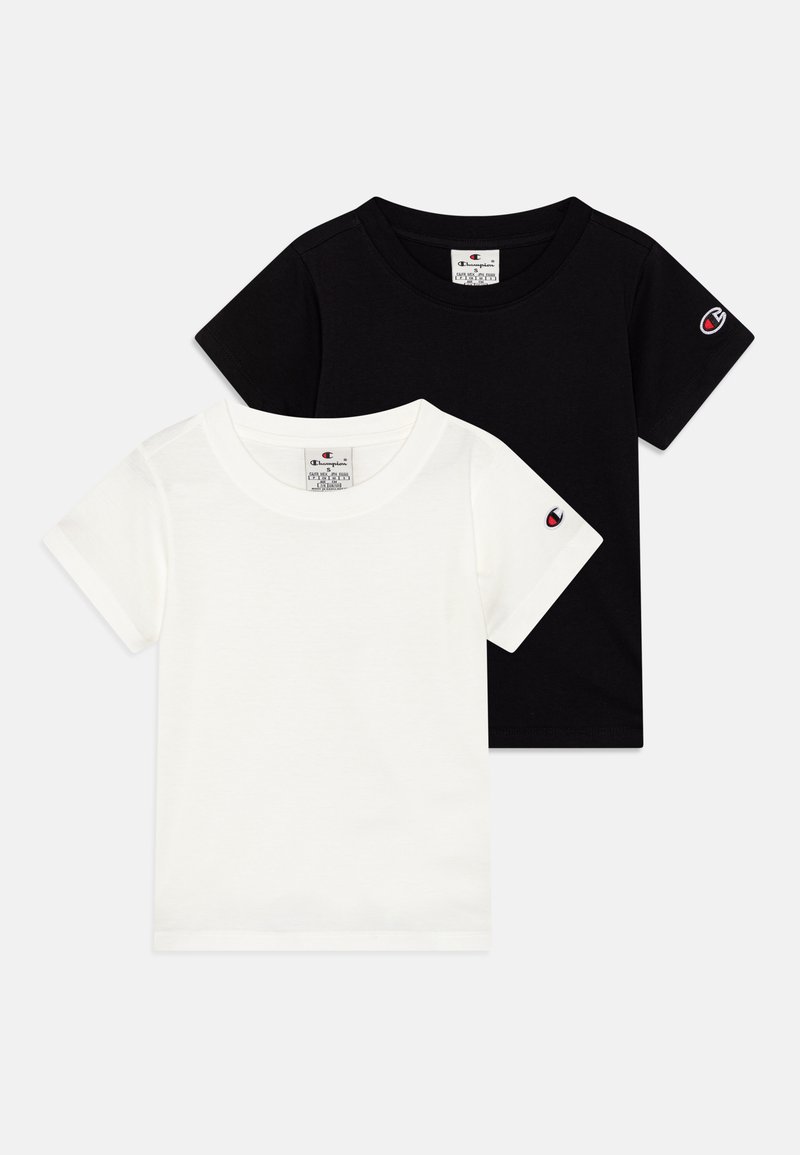Champion ICONS CREW NECK UNISEX 2 PACK - Jednoduché tričko - white/black