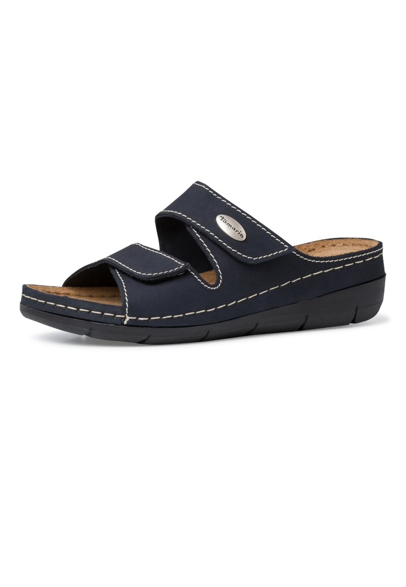 Damen Sneaker | Tamaris Pantolette flach navy/dunkelblau - QD94698 Damen Sneaker | Tamaris Pantolette flach navy/dunkelblau - QD94698