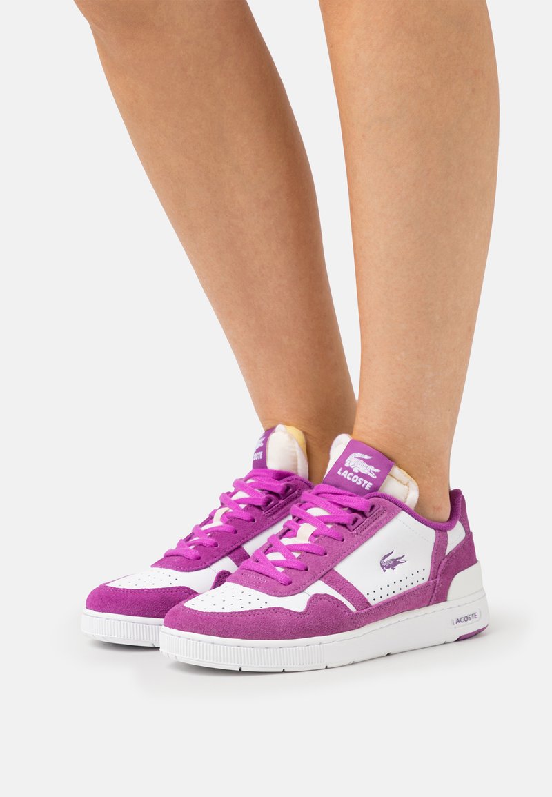Lacoste T CLIP Zapatillas White purple lila Zalando es lacoste-t-clip-zapatillas-white-purple-lila-zalando-es