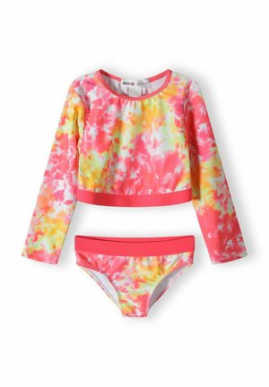 LONG SLEEVE TIE DYE SET - Baddräkt - coral white