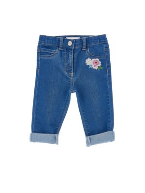 JEANS CON RICAMO - Straight leg jeans - denim