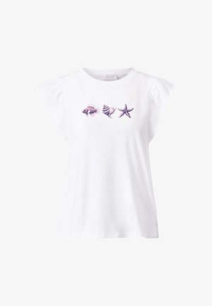 Rich & Royal, T-Shirt print - white