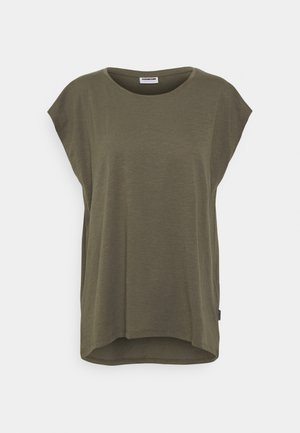 Noisy May NMMATHILDE LOOSE LONG - T-shirt basique - kalamata