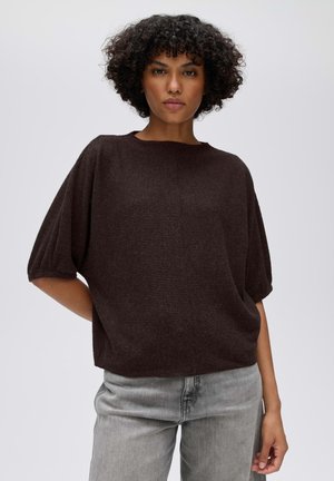 OPUS, LOOSE FIT RIBBED TEXTURE - T-shirt basique - affogato