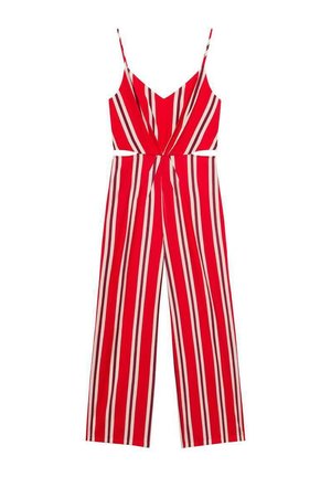 Mango STRIPED WITH CUT-OUT - Salopetă - red