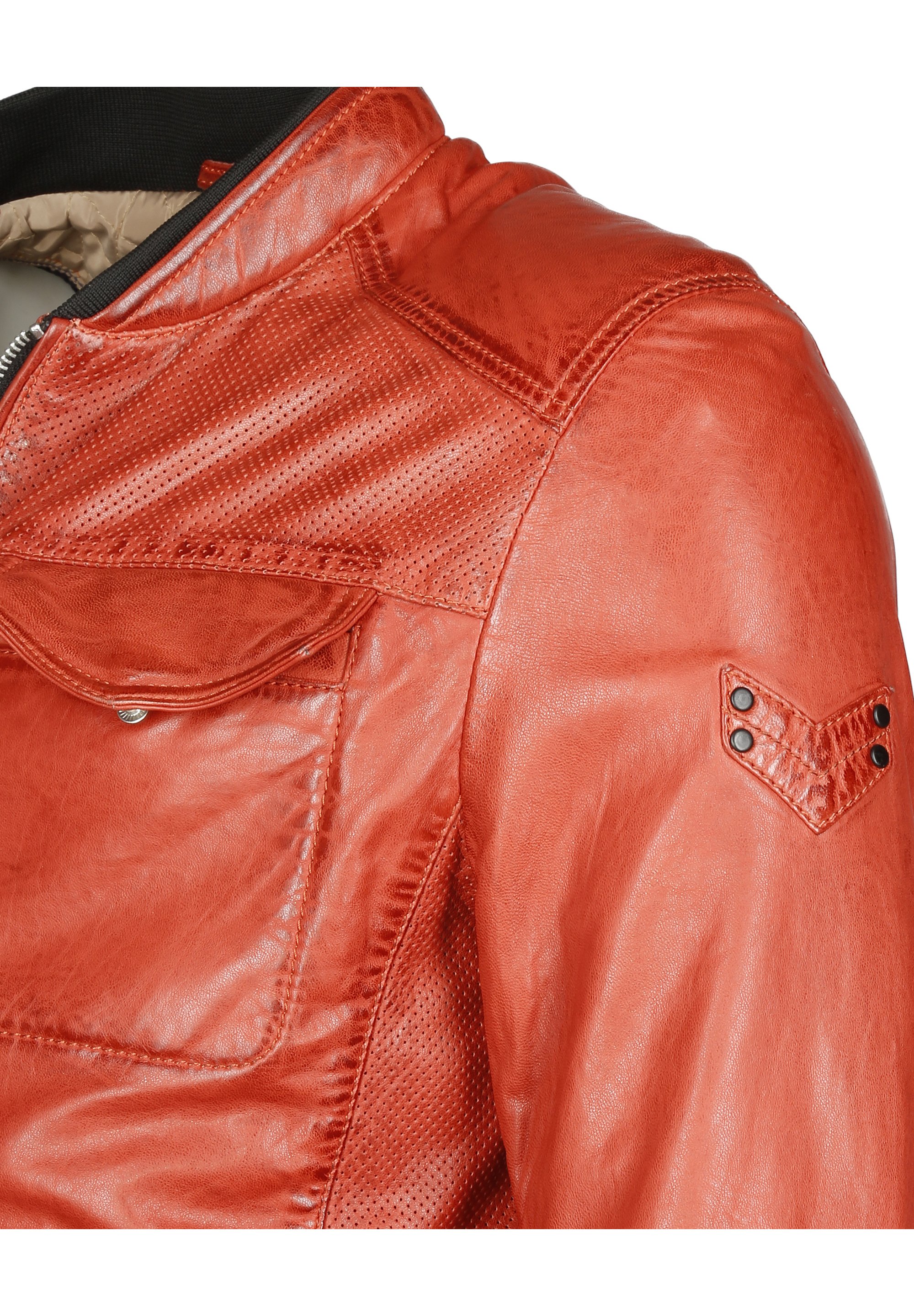 red leather jacket size 20