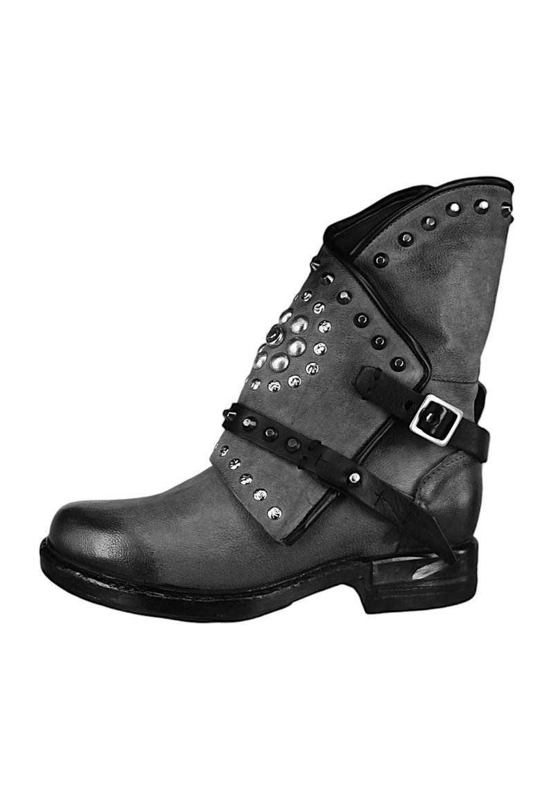 A.S.98 ELEGANTE ARCHE - Cowboy/biker ankle boot - anthracite grey