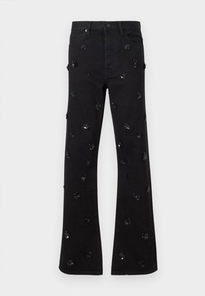 THE EMBELLISHED VERTICAL - Džíny Straight Fit - black