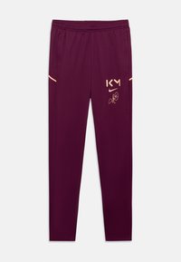 Μαρουλί παντελόνια αθλητισμού με ελαστική μέση, πλαϊνές τσέπες και πορτοκαλί λεπτομέρειες, που διαθέτουν λογότυπο και υπογραφή στο μπροστινό μέρος.