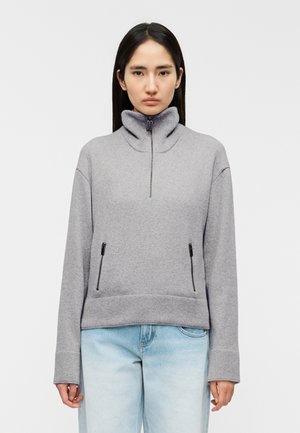 HALF ZIP MILANO JUMPER - Pulover - grey marl