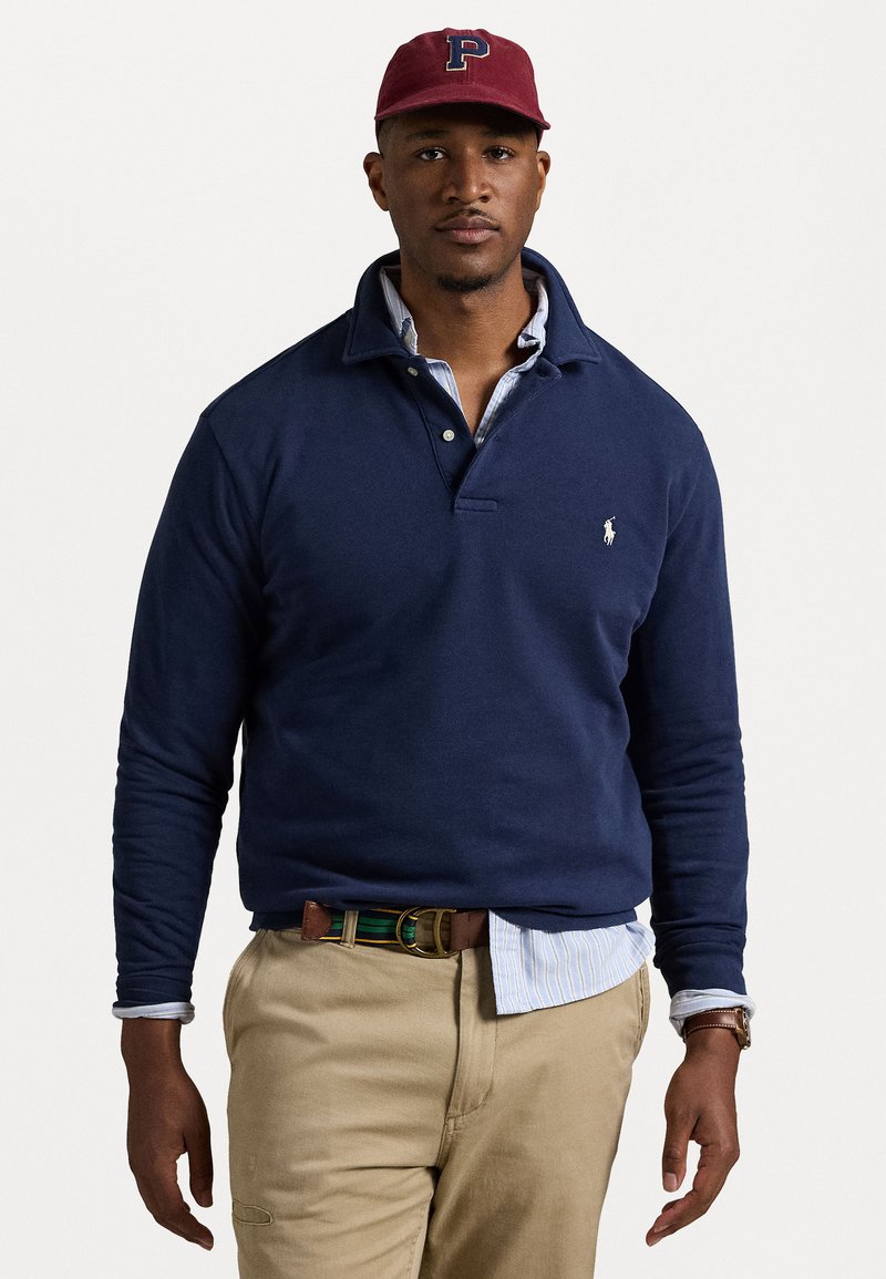 Polo Ralph Lauren Big & Tall - LOOPBACK FLEECE COLLARED SWEATSHIRT - Sweatshirt - cruise navy, Forstør