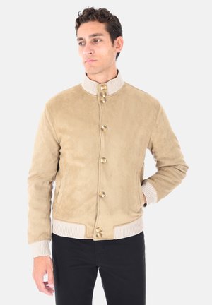 Giacca in similpelle - beige