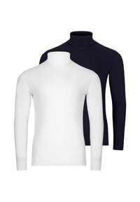 Non sélectionné, weiß/dunkelblau