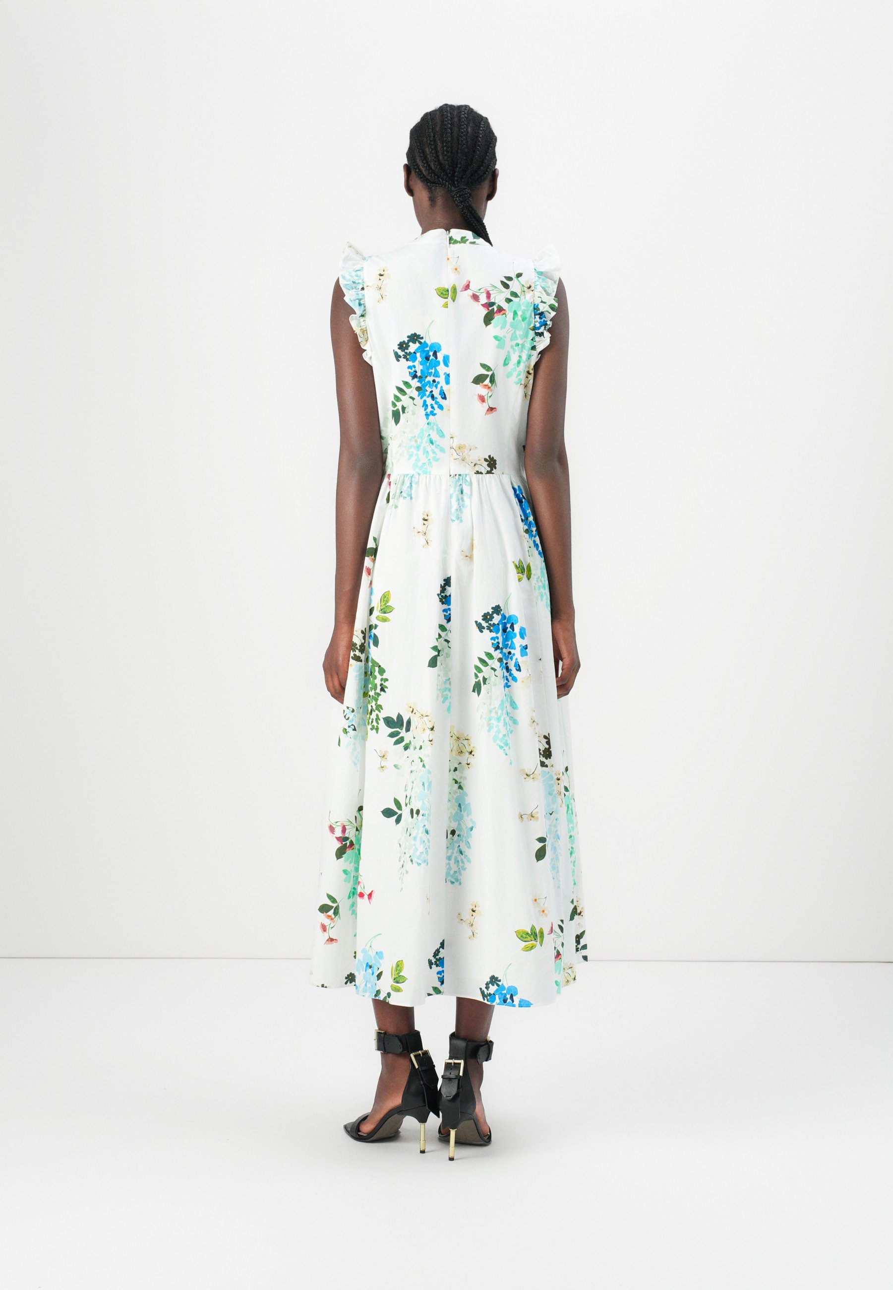 ★Ted Baker Giolia フローラルフリルスリーブ 上質マキシ★ ☆Ted Baker Giolia フローラルフリルスリーブ 上質マキシ☆