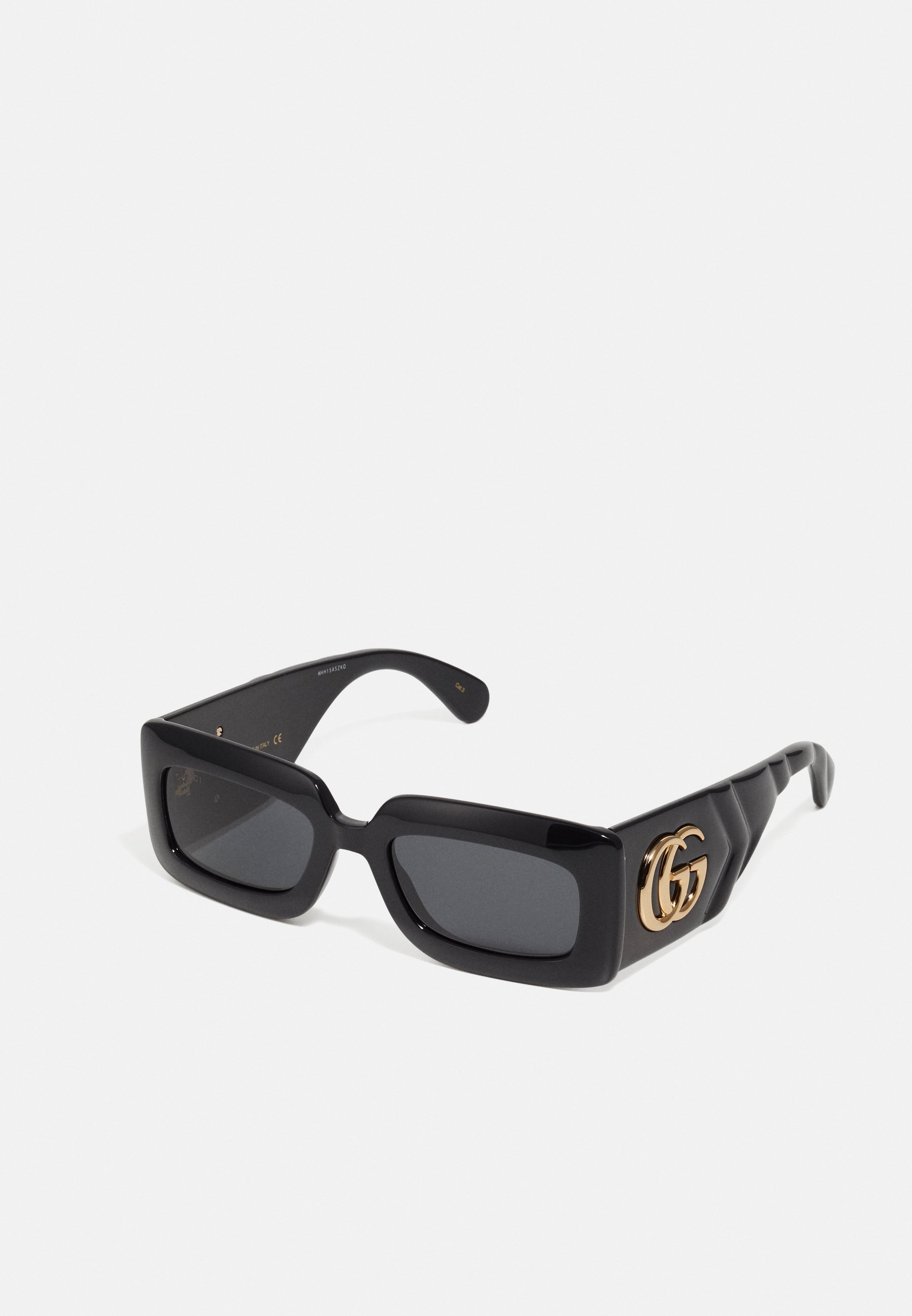 black gucci rectangle sunglasses