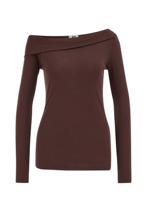 WE Fashion, WE FASHION - Maglietta a manica lunga - dark brown