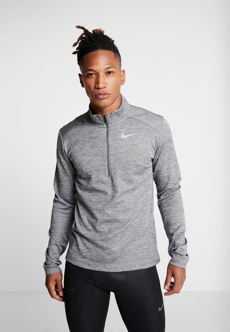 Nike Performance M NK PACER TOP HZ - Langærmet T-shirt -  grey
