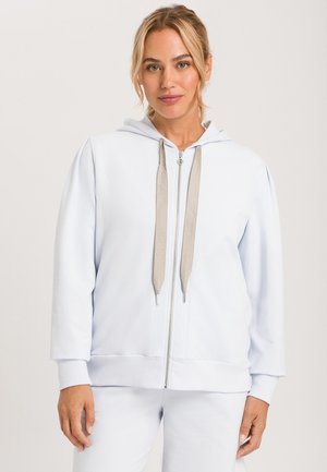 Hanro LIVING - Sweat zippé - powder blue