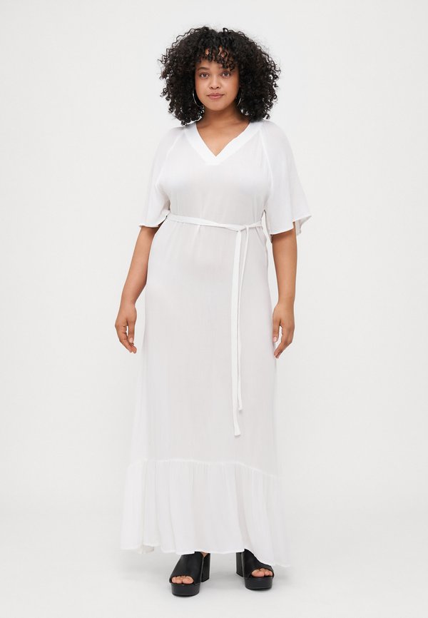 CARCIKKA FLOWY V NECK LONG DRESS - Maxi dress