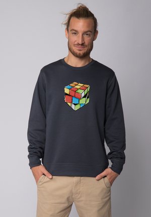 PIXEL ZAUBERWÜRFEL - Sweatshirt - india ink grey