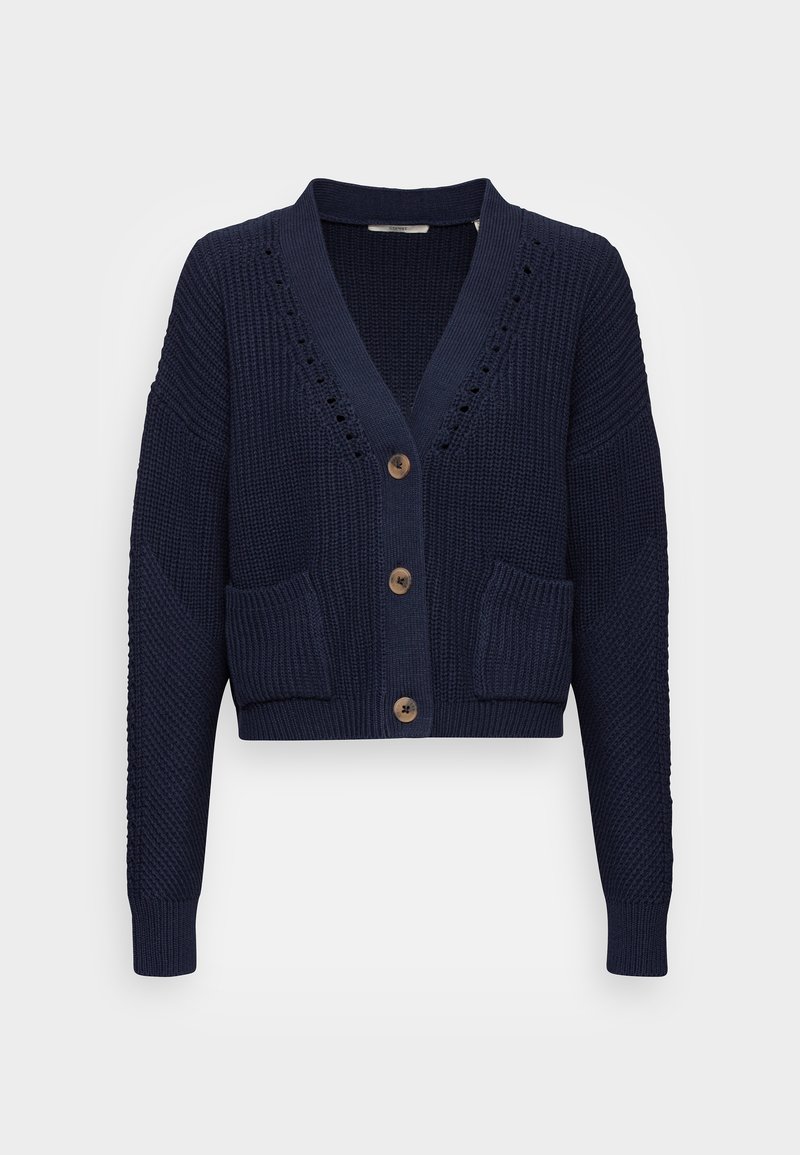 Esprit V NECK CARDIGAN - Gilet - navy/bleu marine - ZALANDO.FR