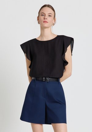 Calliope, CAMICIA TINTA UNITA - Blouse - ultrablack