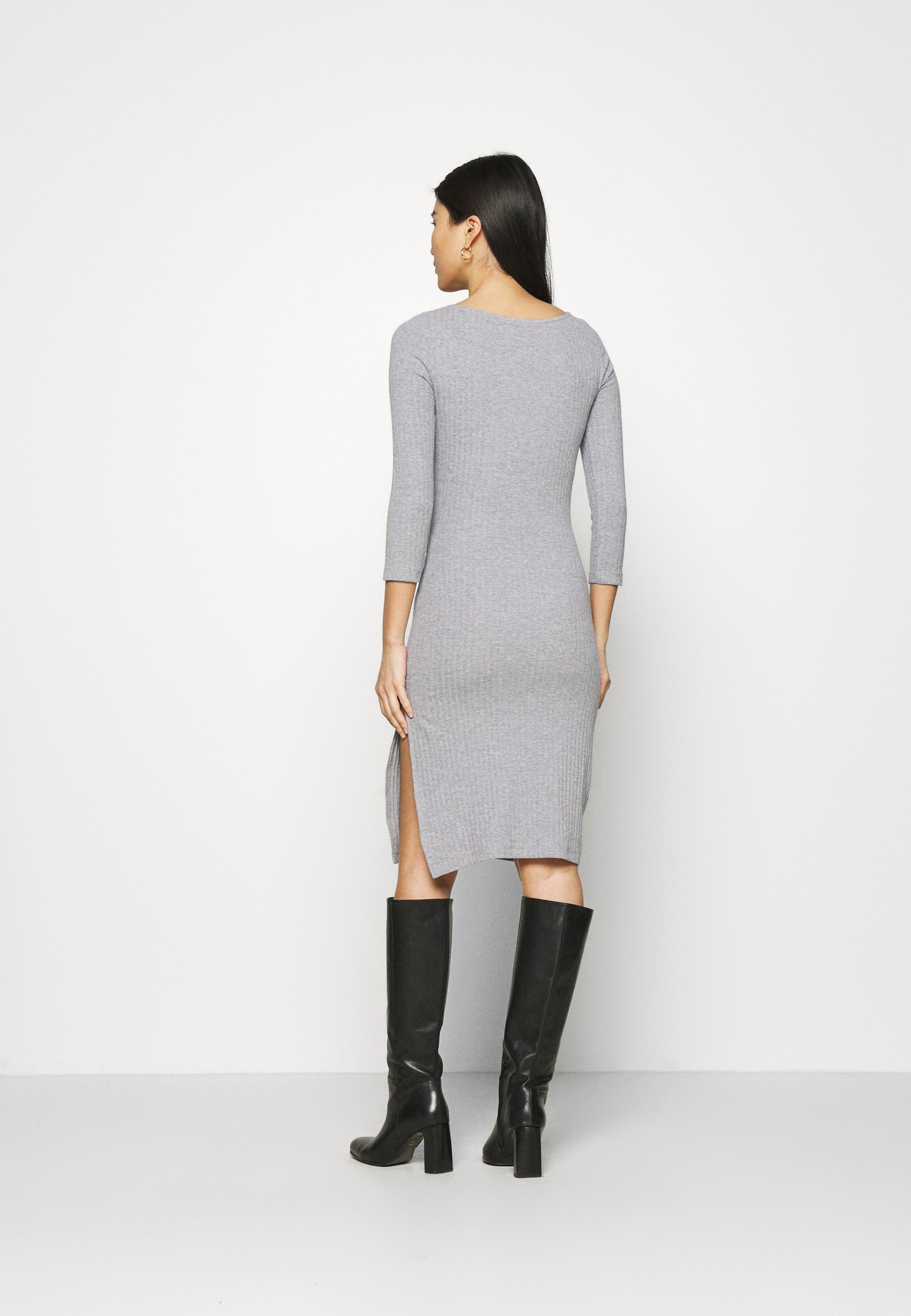 Anna Field Jumper dress - mottled grey 