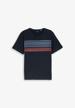 TOM TAILOR, TOM TAILOR T-SHIRT T-SHIRT MIT PRINT AUF DER BRUST - Majica kratkih rukava s printom - sky captain blue