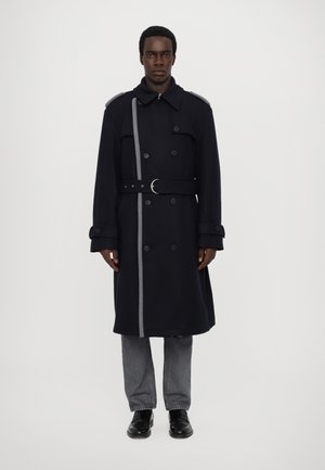 PUFFY PIPING COAT - Manteau classique - navy blue