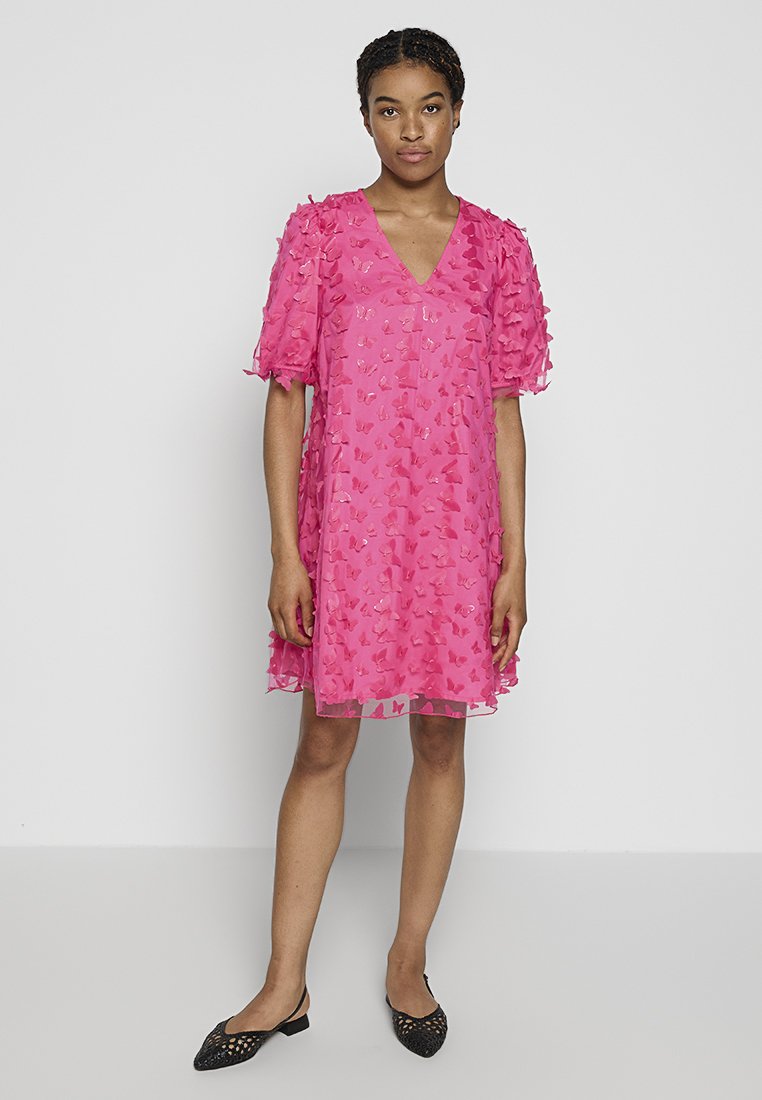 YAS Cocktailjurk donkerroze