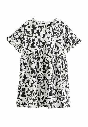 SHORT SLEEVE   - Jerseykjole - black white stampy