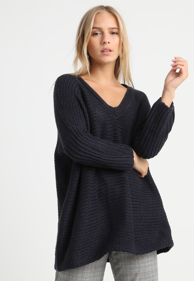 NMVERA V NECK - Jumper - night sky