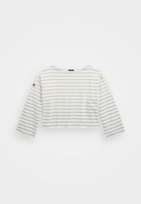 STRIPED BOATNECK MARINER T-SHIRT - Top dugih rukava - alpine blue/deckwash white