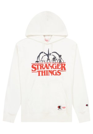 Champion Rochester HOODED - Mikina - white and yellow