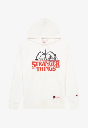 Champion Rochester HOODED - Sweatshirt - white and yellow