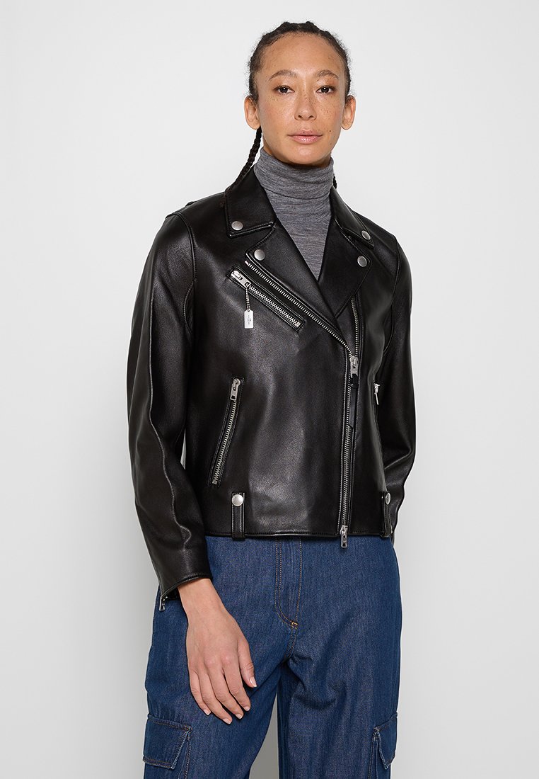 Coach Leren jas zwart Coach Leren jas zwart