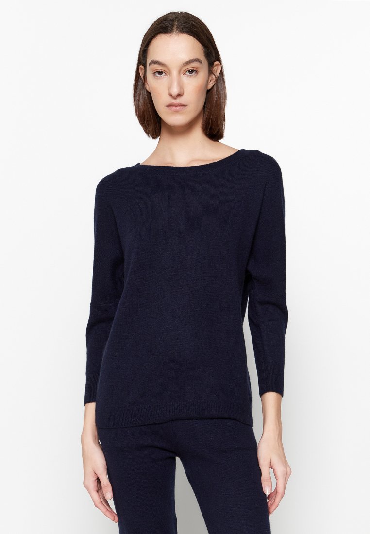 Just Cashmere Trui donkerblauw