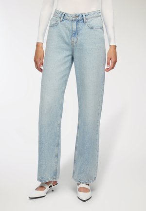 CHIARI CON STRASS - Jeans a sigaretta - blu denim chiaro