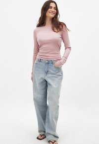 NA-KD ROUND NECK   - Ilgarankovis viršutinės dalies drabužis - mauve