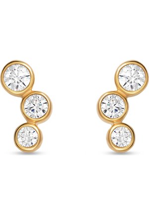 FAVS FAVS. DAMEN-OHRSTECKER 375ER GELBGOLD 6 ZIRKON - Oorbellen - yellow gold