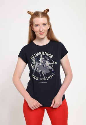 DUNGEONS DRAGONS TO THE LIGHT - Print T-shirt - navy blue