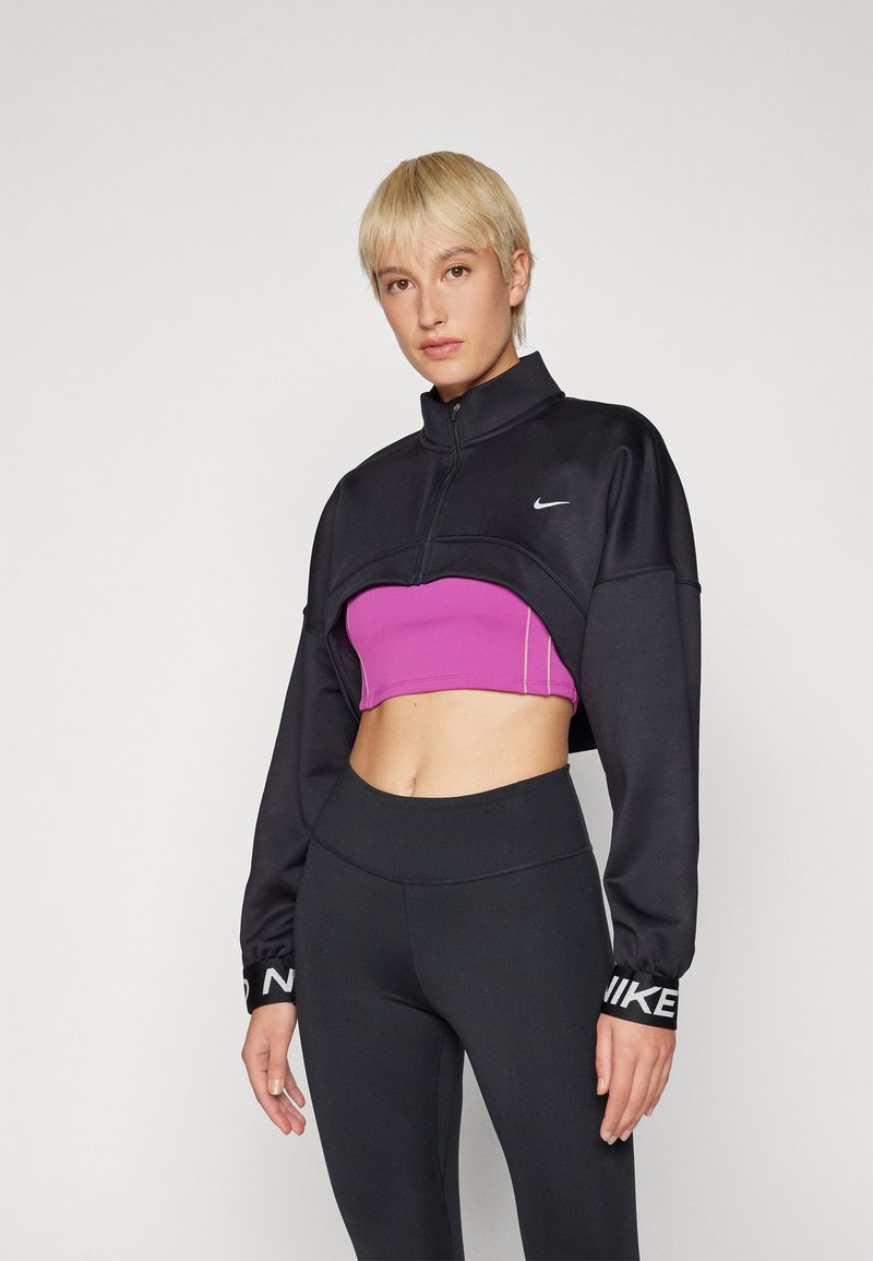 Nike Performance - CAPSULE TOP - Zip-up sweatshirt - black/reflective silver, Enlarge