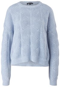 comma Strickpullover - mottled light blue